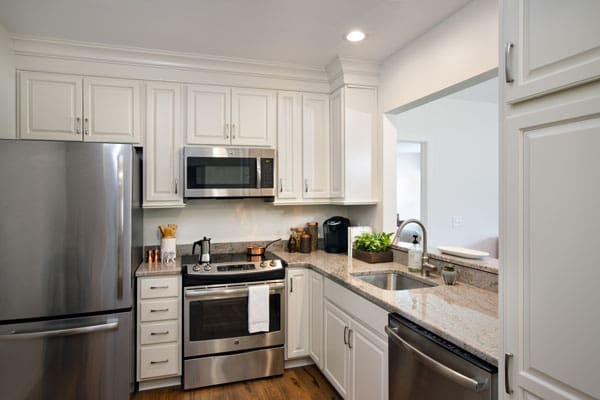 Kitchen interior at StoneRidge senior living