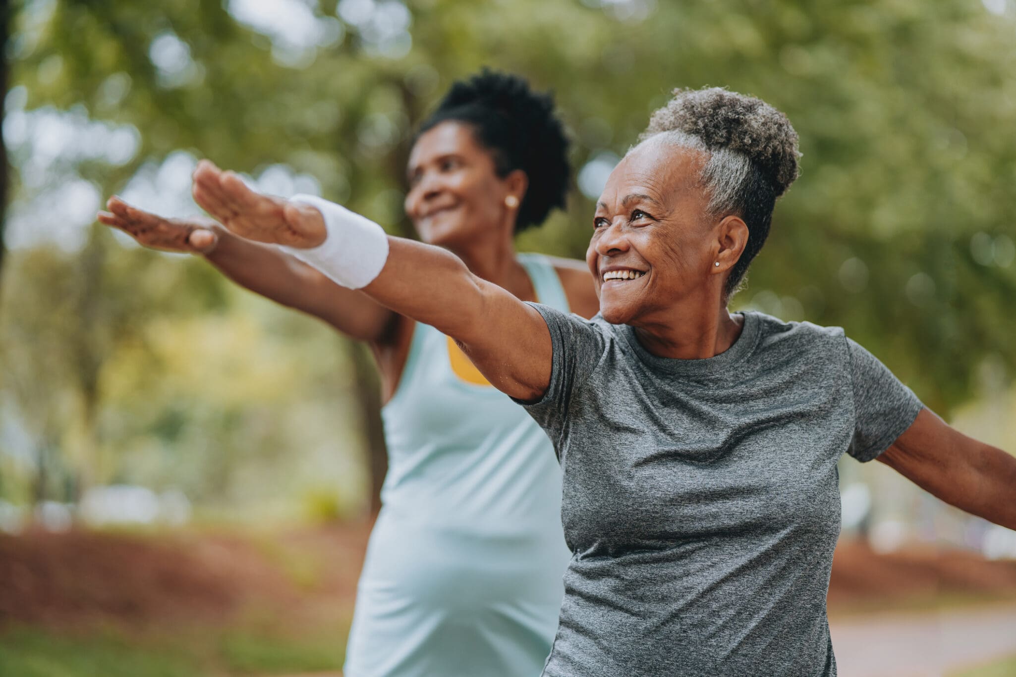 Residents of StoneRidge in discovering the benefits of yoga for seniors in Mystic, Connecticut.